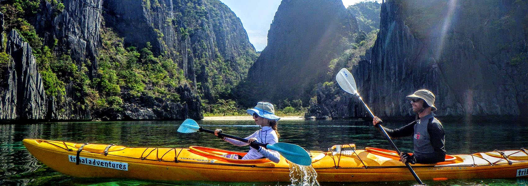 Circle Coron by sea kayak with/without banca, catamaran